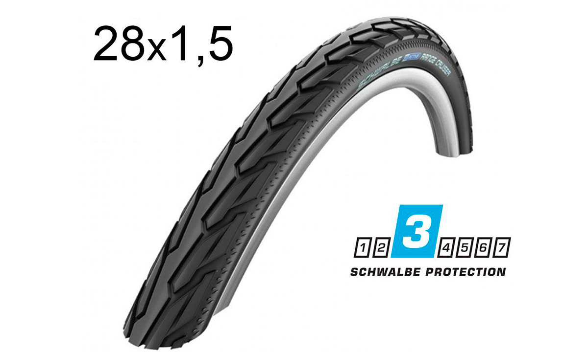 Фотография Покрышка Schwalbe 28x1 1/2 700x38B (40-635) RANGE CRUISER K-Guard B/B HS457 SBC 50EP black