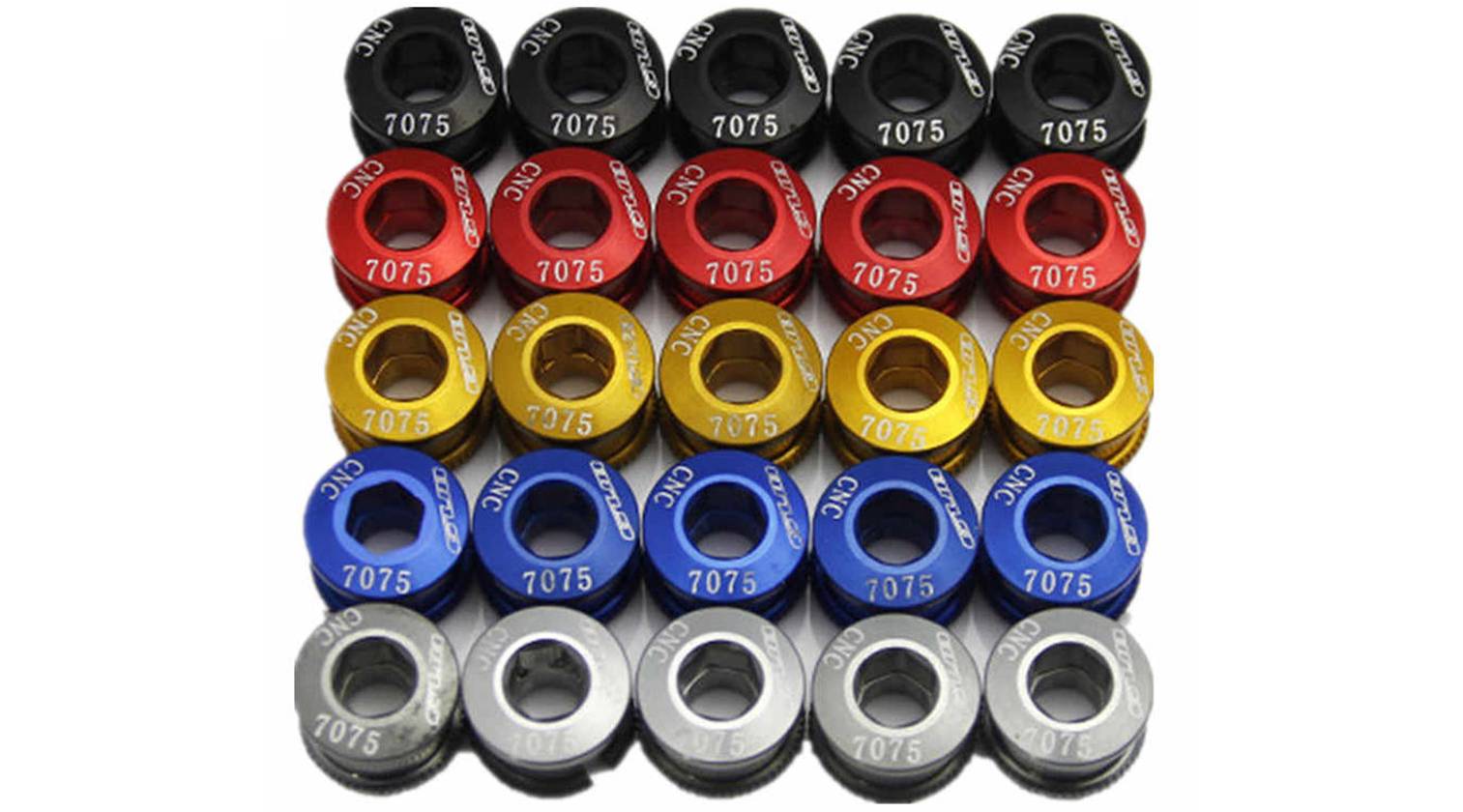 Бонки зірок шатуна Fouriers M001 7мм Full CNC 10г/5шт, сріблястий 2