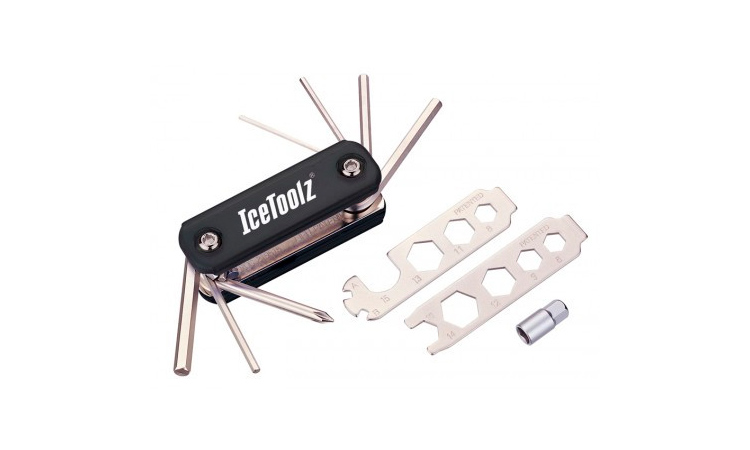 Фотографія Ключ ICE TOOLZ 93B1 складаний 20 інструментів black
