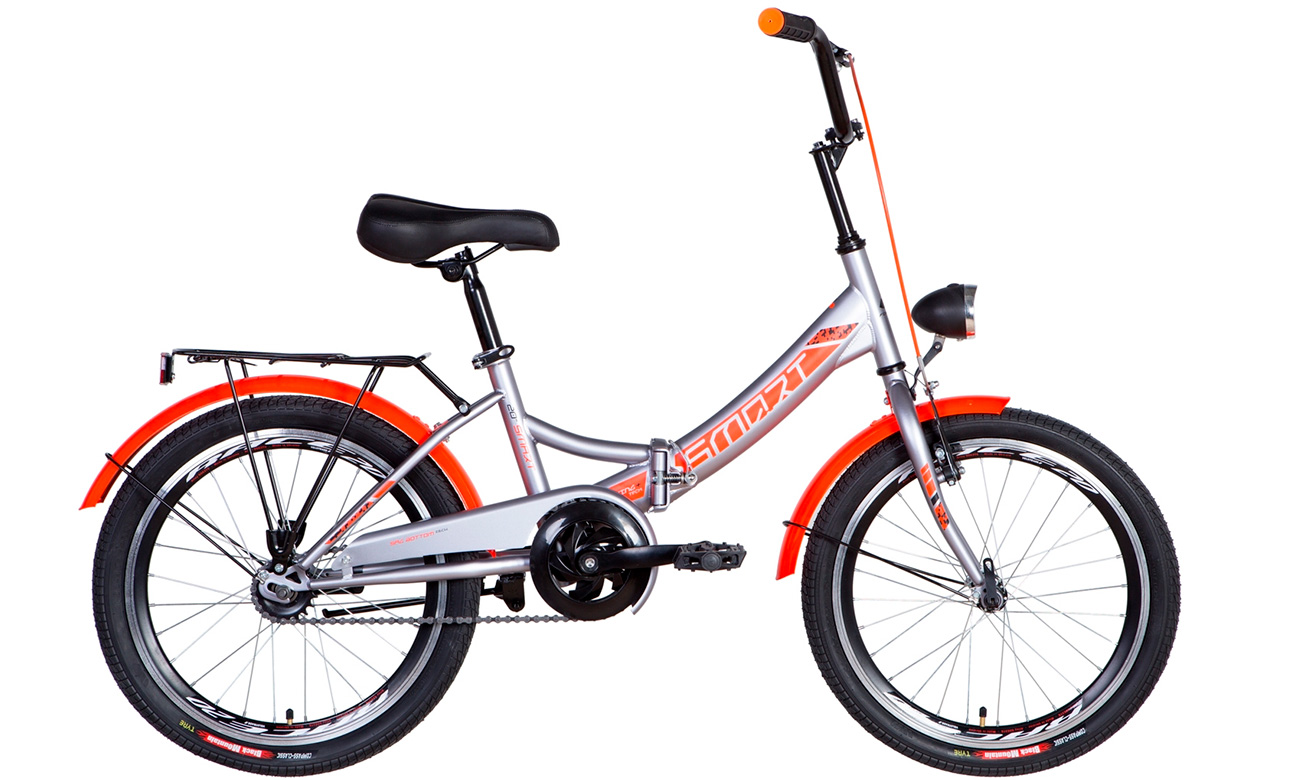 Фотография Велосипед Formula SMART Vbr с фонарём 20" (2021) 2021 Серо-оранжевый