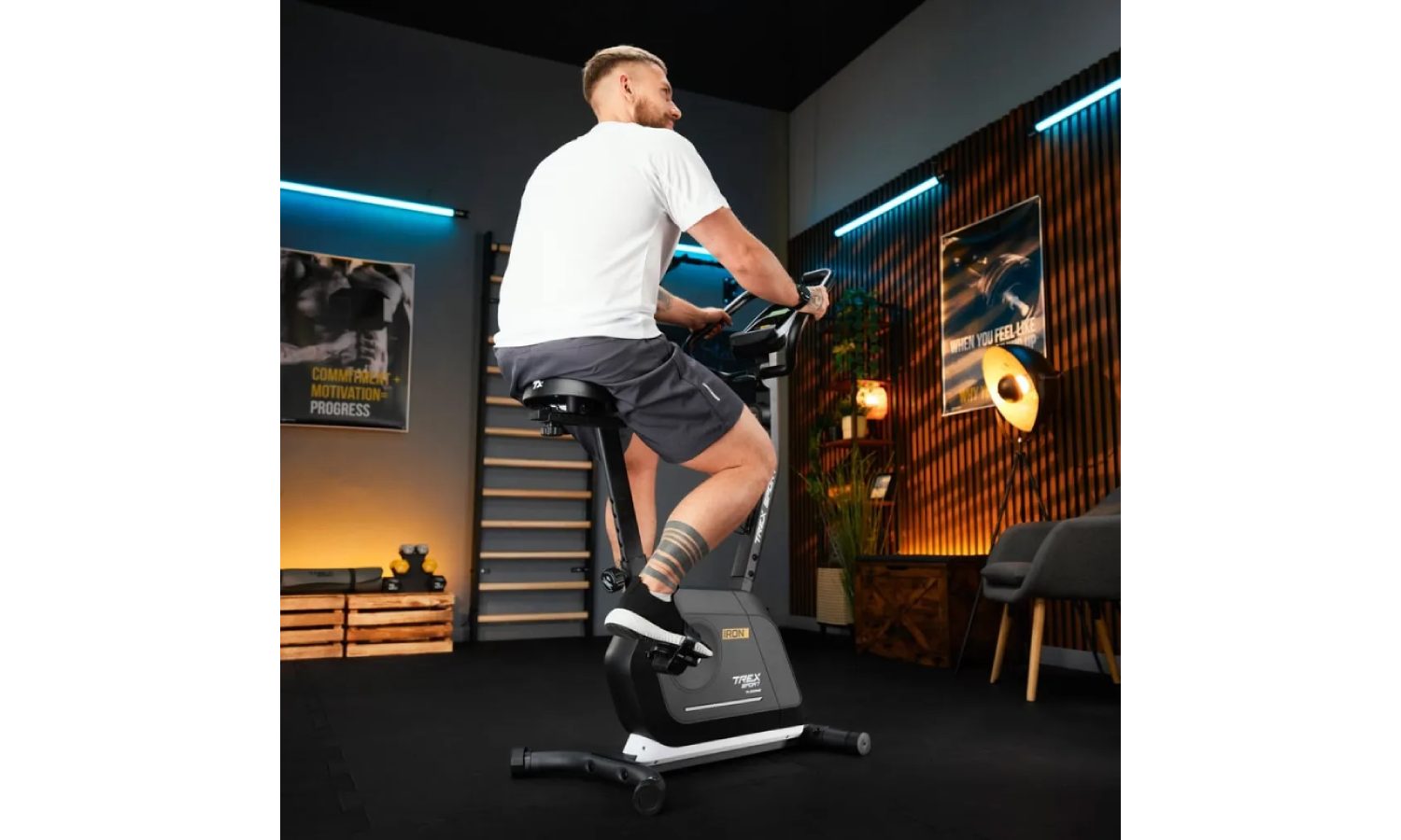 Велотренажер Trex Sport TX-500MB IRON магнітний чорний 13
