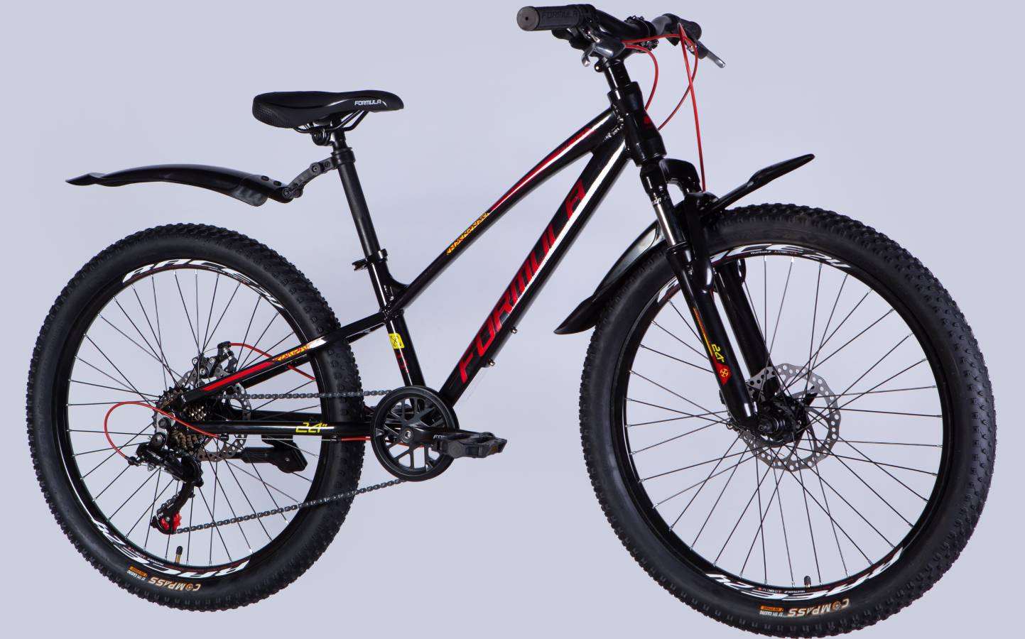 Велосипед Formula ACID DD 24" рама 11" 2025 черно-красный 2