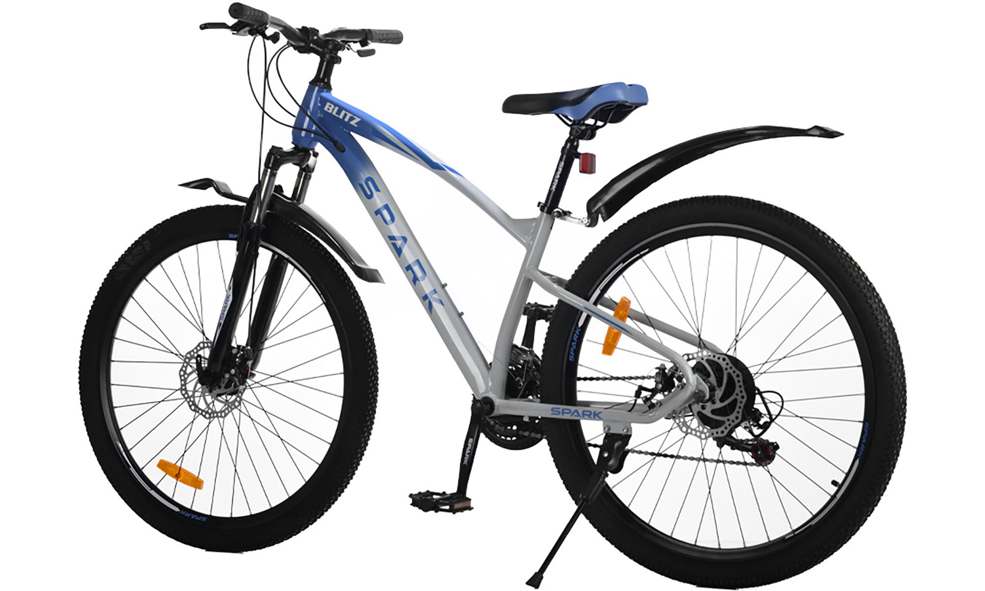 Велосипед SPARK BLITZ 27,5", размер S, рама 15", год 2025, синий с серым 2