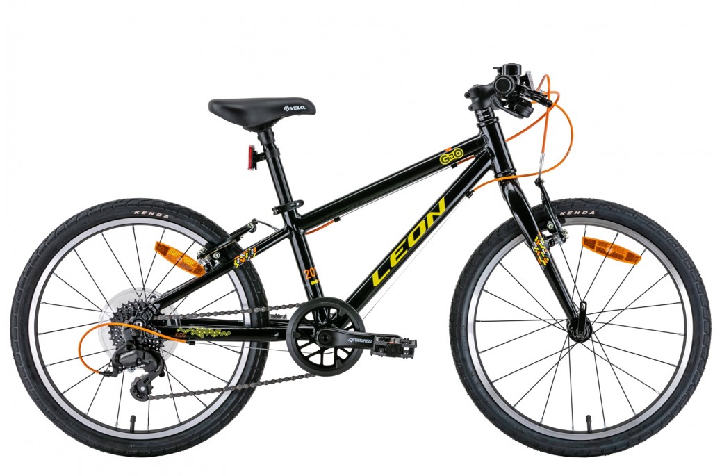 Фотография Велосипед Leon GO 7S 20" рама 10" (2022) Черно-желтый