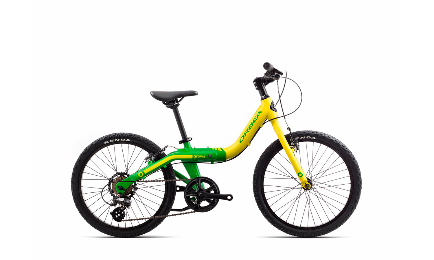 Фотографія Велосипед Orbea GROW 2 7V (2018) 2018 Салатово-зелений