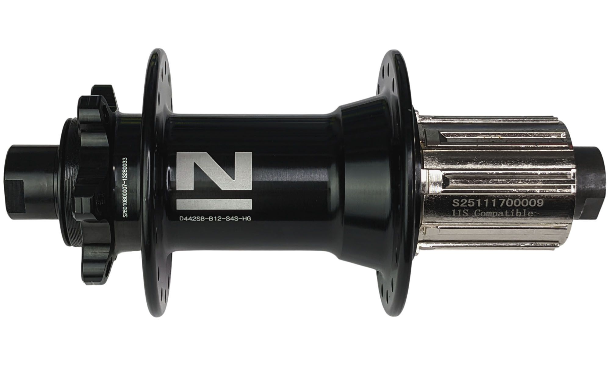Втулка задняя Novatec D442SB-B12-S4S-11S, 12x148, 32H, 6-bolt, HG11, Boost 