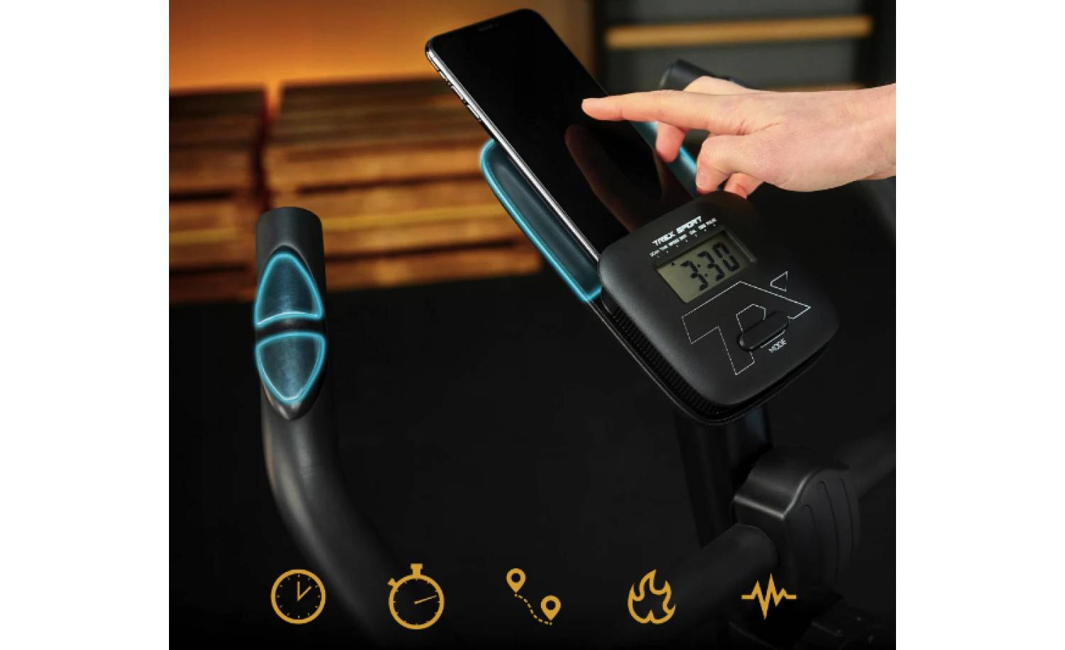 Велотренажер Trex Sport TX-350MB RIZE магнитный серый 7 Велотренажер Trex Sport TX-350MB RIZE магнитный серый 7