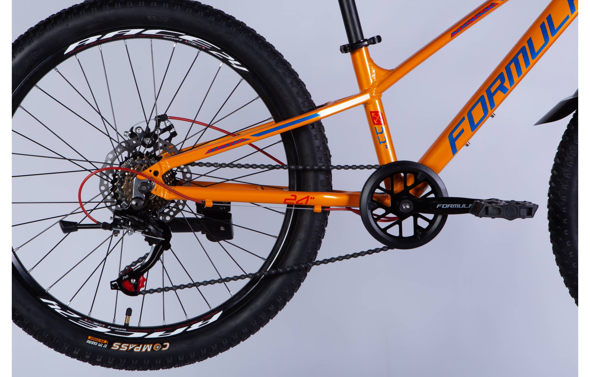 Велосипед Formula ACID DD 24" размер XXS рама 11" 2025 оранжево-синий 4