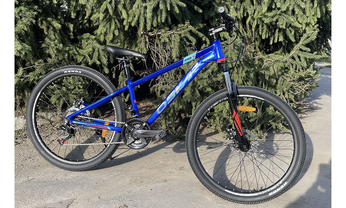 Фотография Велосипед Oskar Attack, 26", размер XS (13"), синий 3