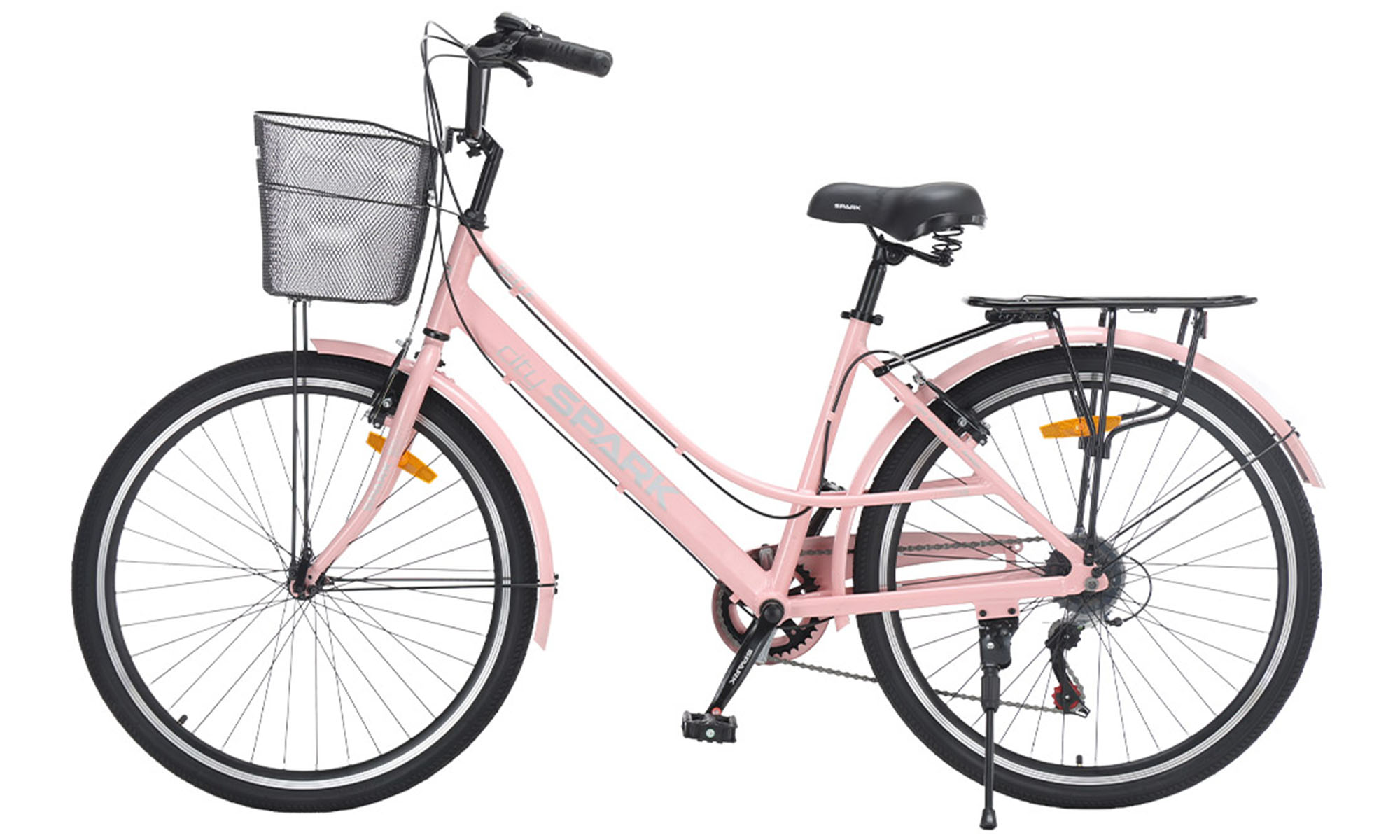 Велосипед SPARK CITY BELLE 26", размер M, рама 17", год 2026, розовый 2