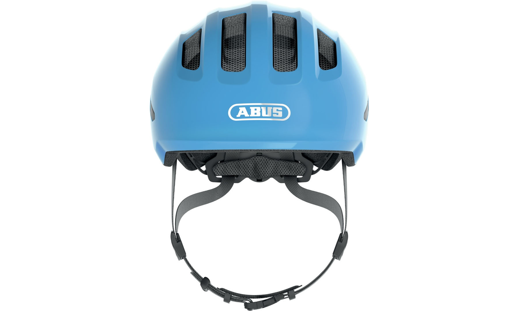 Велошлем детский ABUS SMILEY 3.0 Shiny Blue, размер M (50-55 см), глянцевый синий 3