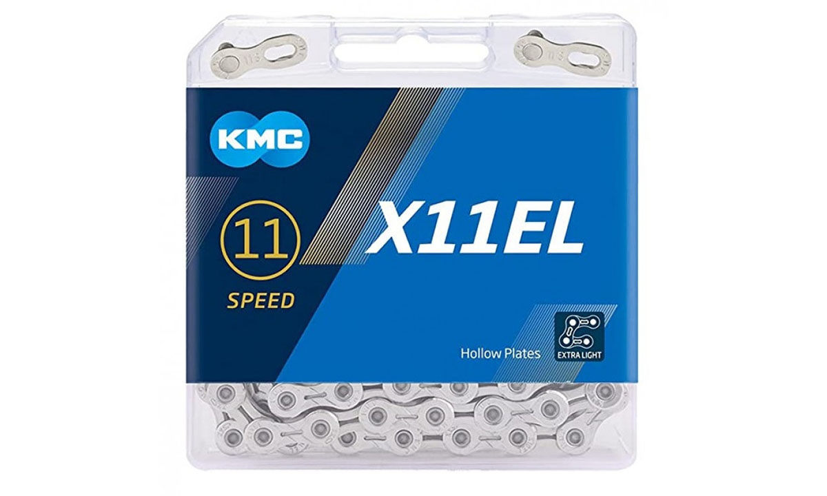 Фотография Цепь KMC X11EL Silver 11 скоростей 118 звеньев серебристый + замок 2