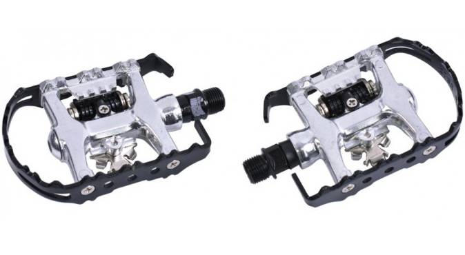 Педали контакт FLR PM-MP141 SPD алюм с/шип Shimano SPD 2