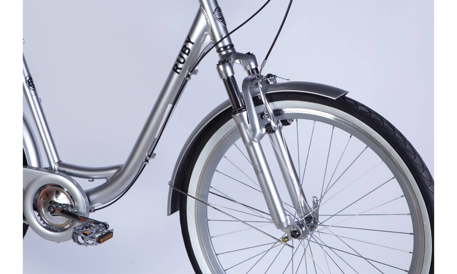 Велосипед Dorozhnik RUBY Nexus 26" розмір М рама 17" 2025 серебро 3