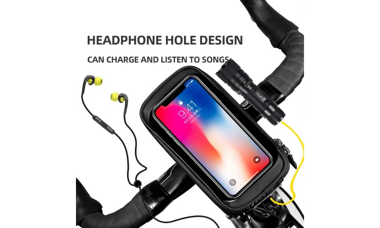 Велосипед Bao BBG048 для смартфона, черный с красным 3