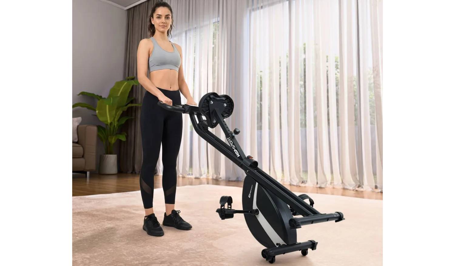 Велотренажер Hop-Sport HS-3020X Quest X-Bike чорно-сірий 5 Велотренажер Hop-Sport HS-3020X Quest X-Bike чорно-сірий 5