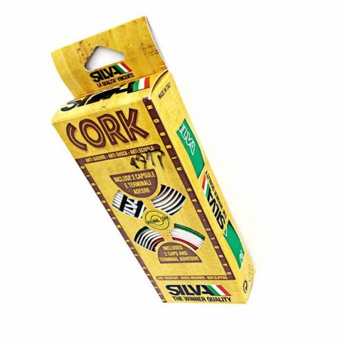 Фотография Обмотка для руля Silva Anti Shock Microfiber, Серебристый 2