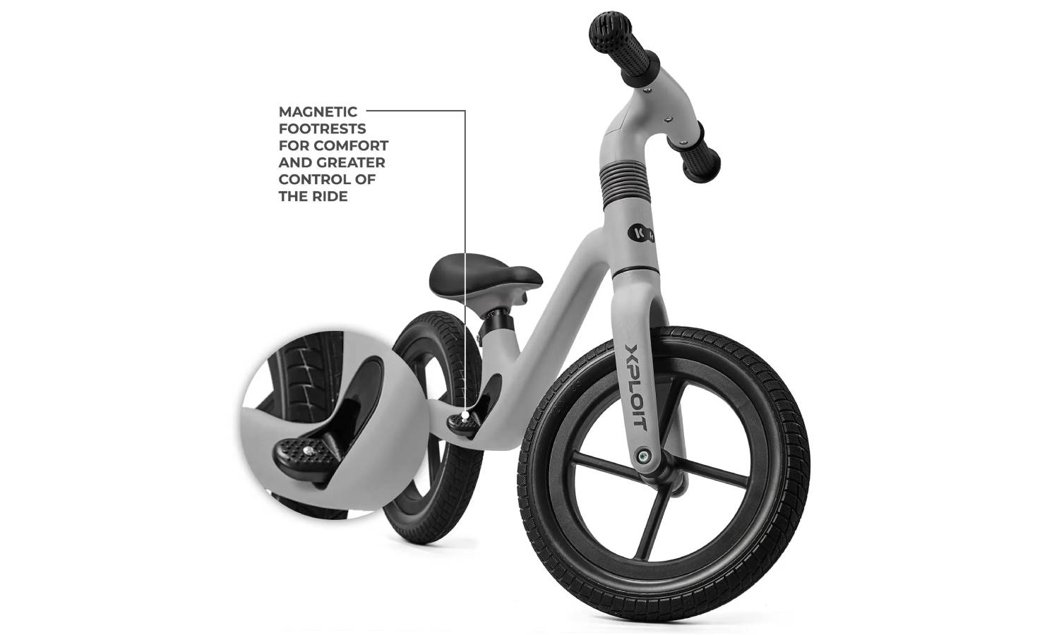 Біговел Kinderkraft Xploit Moontone Silver 6 Біговел Kinderkraft Xploit Moontone Silver 6