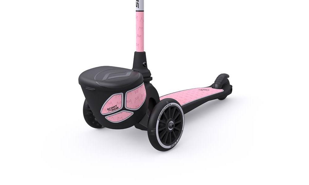 Фотографія Самокат Scoot and Ride серии Highwaykick-2 со светящимися колесами розовый, 2+ до 50 кг 3