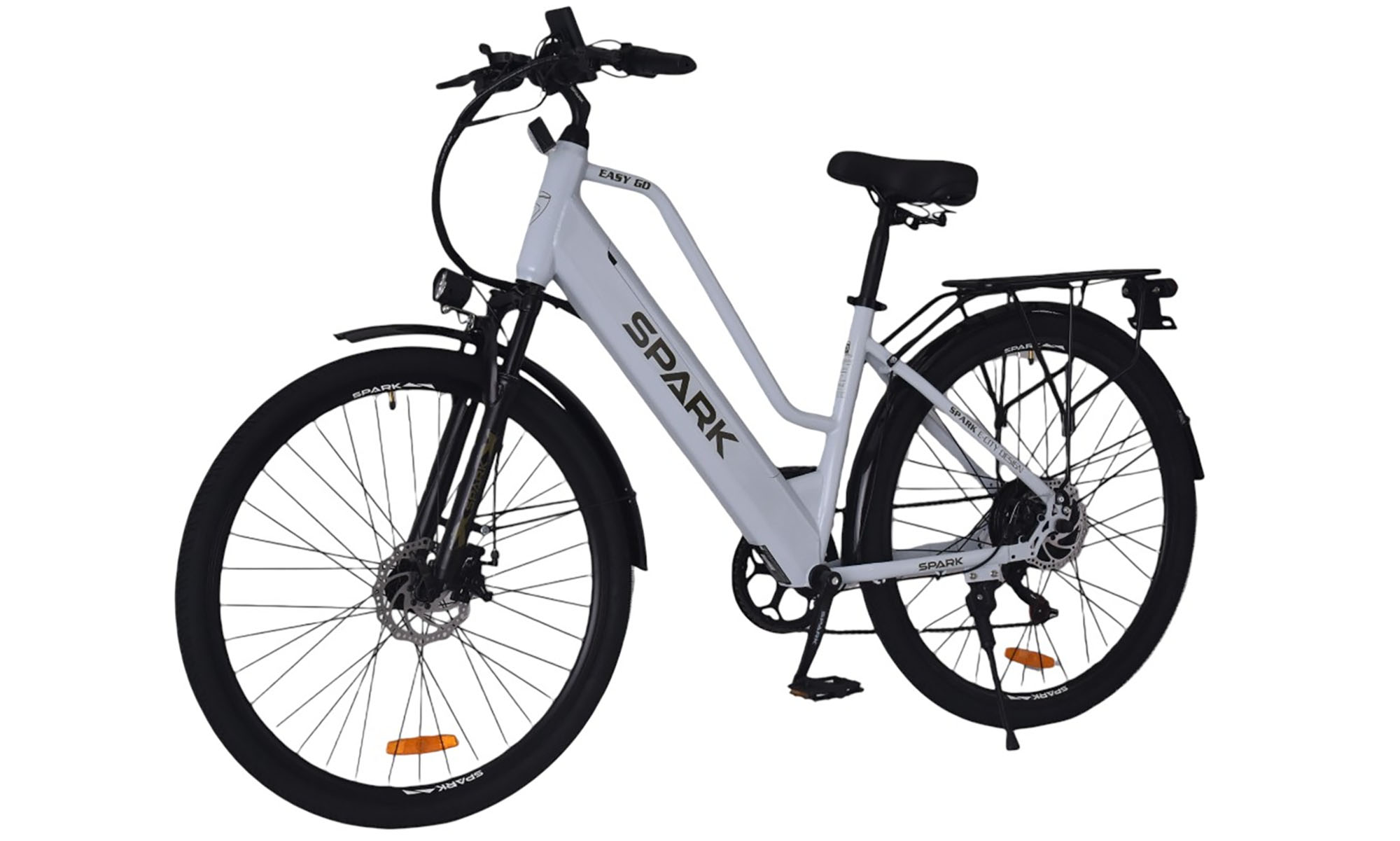 Велосипед с электромотором SPARK E-CITY EASY G0 28", размер M, рама 18", 48V/500W/12,5Ah, год 2026, серый 4