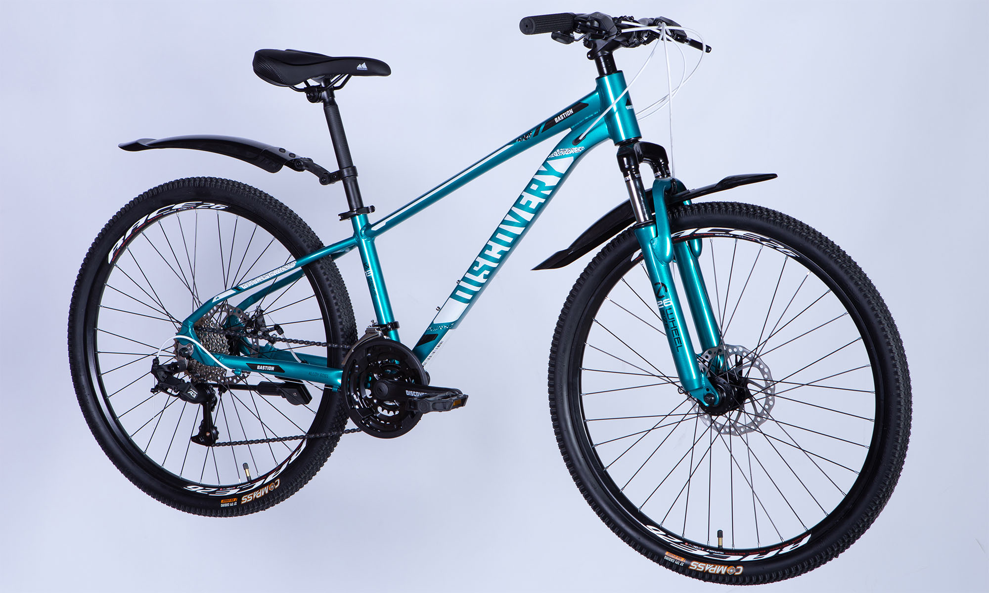 Велосипед Discovery BASTION DD CS 26", розмір XS, рама-13" 2025, бірюзовий 6 Велосипед Discovery BASTION DD CS 26", розмір XS, рама-13" 2025, бірюзовий 6