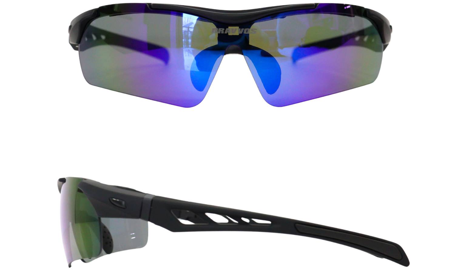 Велоокуляри BRAVVOS SS-916 з змінними лінзами, чорні 3 Велоокуляри BRAVVOS SS-916 з змінними лінзами, чорні 3