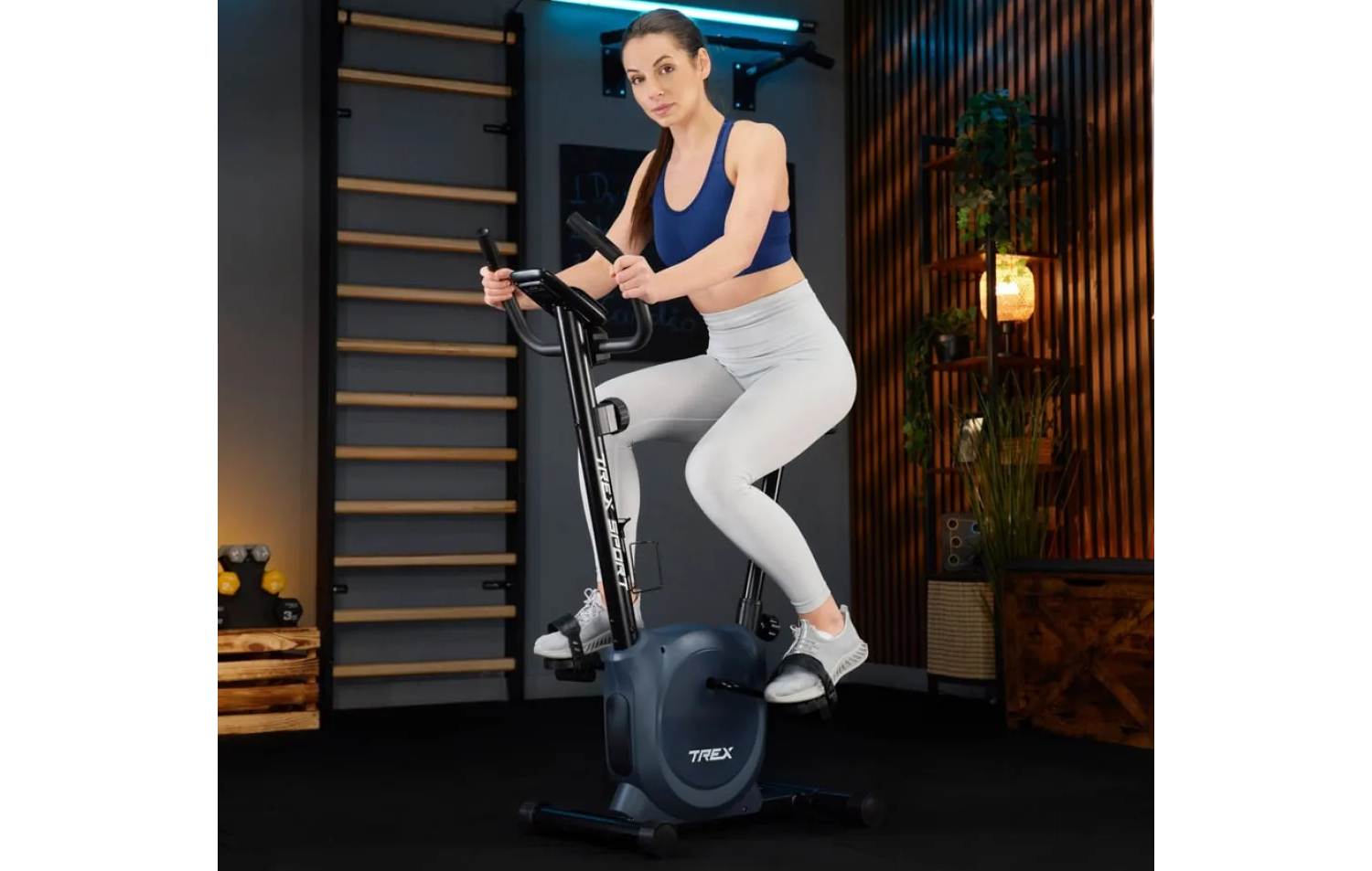 Велотренажер Trex Sport TX-350MB RIZE магнитный синий 14