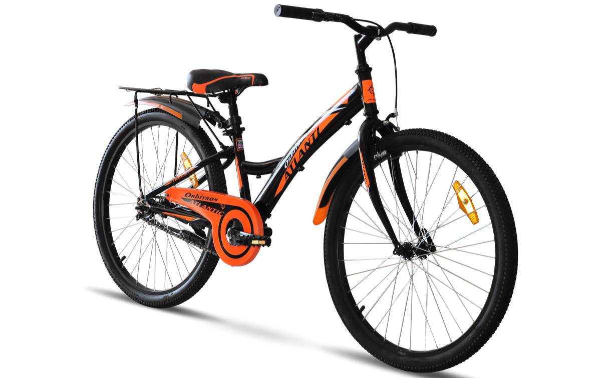 Фотография Велосипед Atlantic Orbitron CS 24" размер XXS рама 12 2022 Черно-оранжевый 3