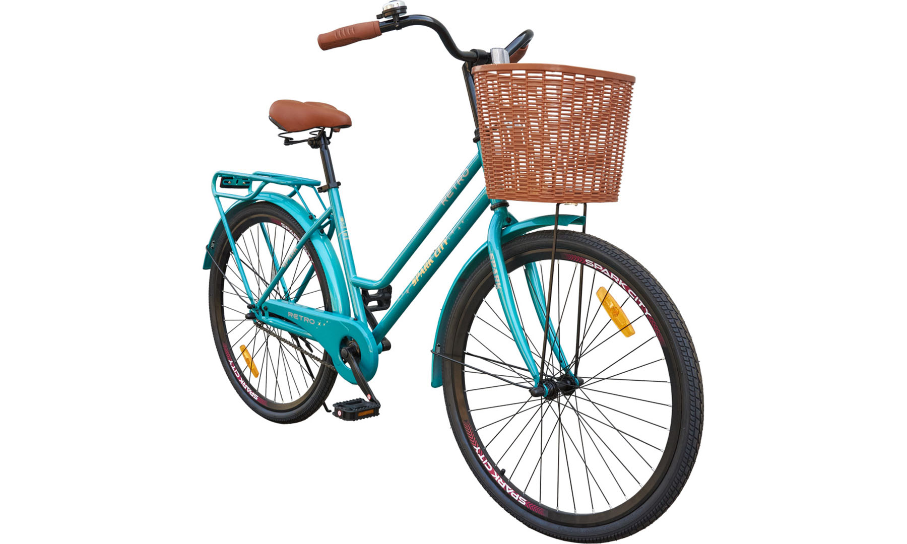 Велосипед SPARK CITY RETRO 26", рами M (17"), бірюзовий 5 Велосипед SPARK CITY RETRO 26", рами M (17"), бірюзовий 5
