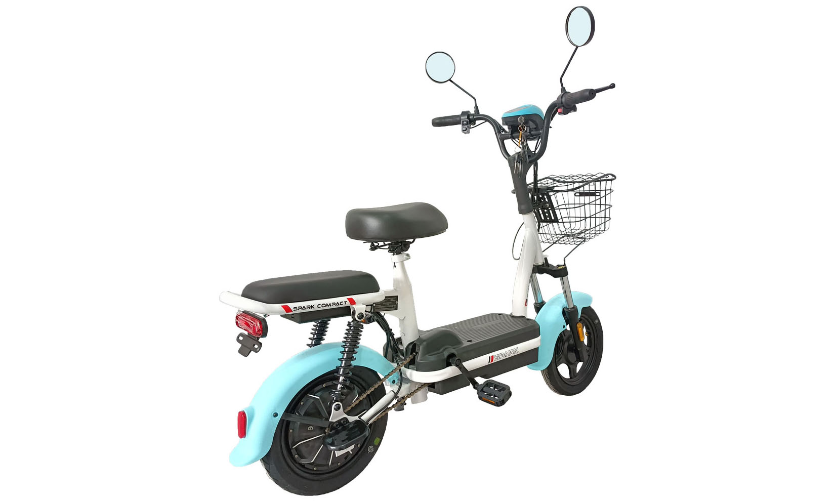 Електровелосипед SPARK COMPACT 14" 48V/400W/12Ah Блакитний 4 Електровелосипед SPARK COMPACT 14" 48V/400W/12Ah Блакитний 4