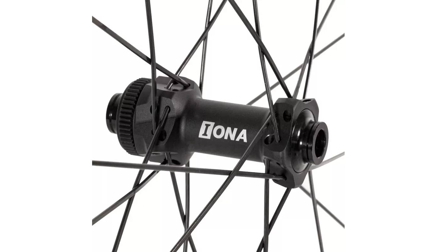 Колесо пров. + задн. 28" ERE OMNIA CLR45 CARBON, Road, 100x12/142x12, CL, HG11, tubeless, чорний сатин 3 Колесо пров. + задн. 28" ERE OMNIA CLR45 CARBON, Road, 100x12/142x12, CL, HG11, tubeless, чорний сатин 3