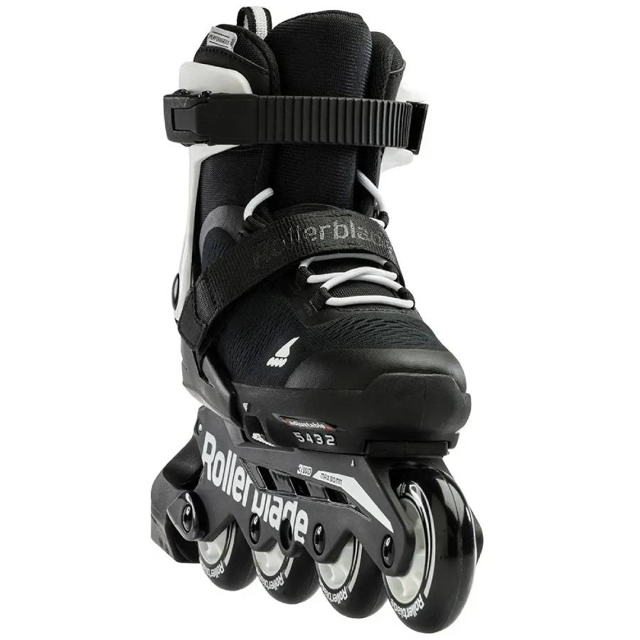 Ролики Rollerblade Microblade 2024 black-white 36.5-40 3