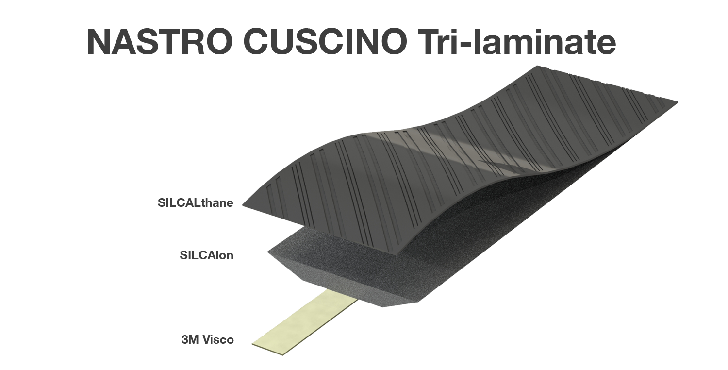 Обмотка керма SILCA Nastro Cuscino, 3.75mm, Чорний 5