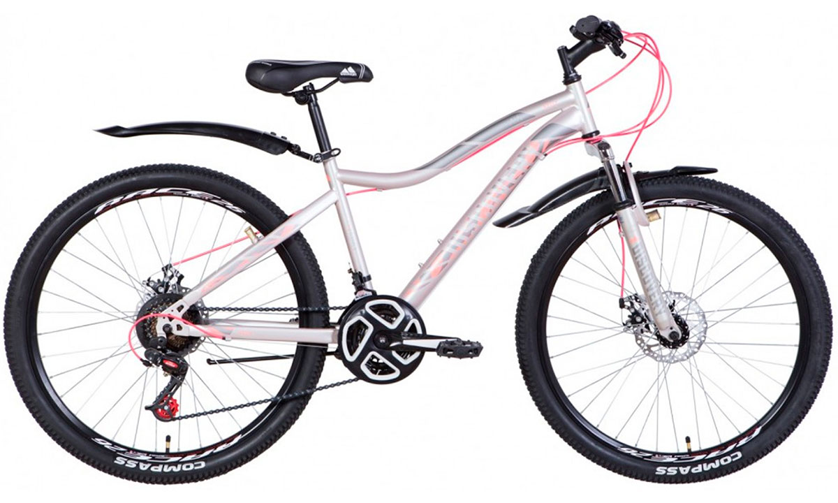 Велосипед Discovery KELLY AM Vbr 26" (2021) 2021 Серебристо-розовый 2 Велосипед Discovery KELLY AM Vbr 26" (2021) 2021 Серебристо-розовый 2