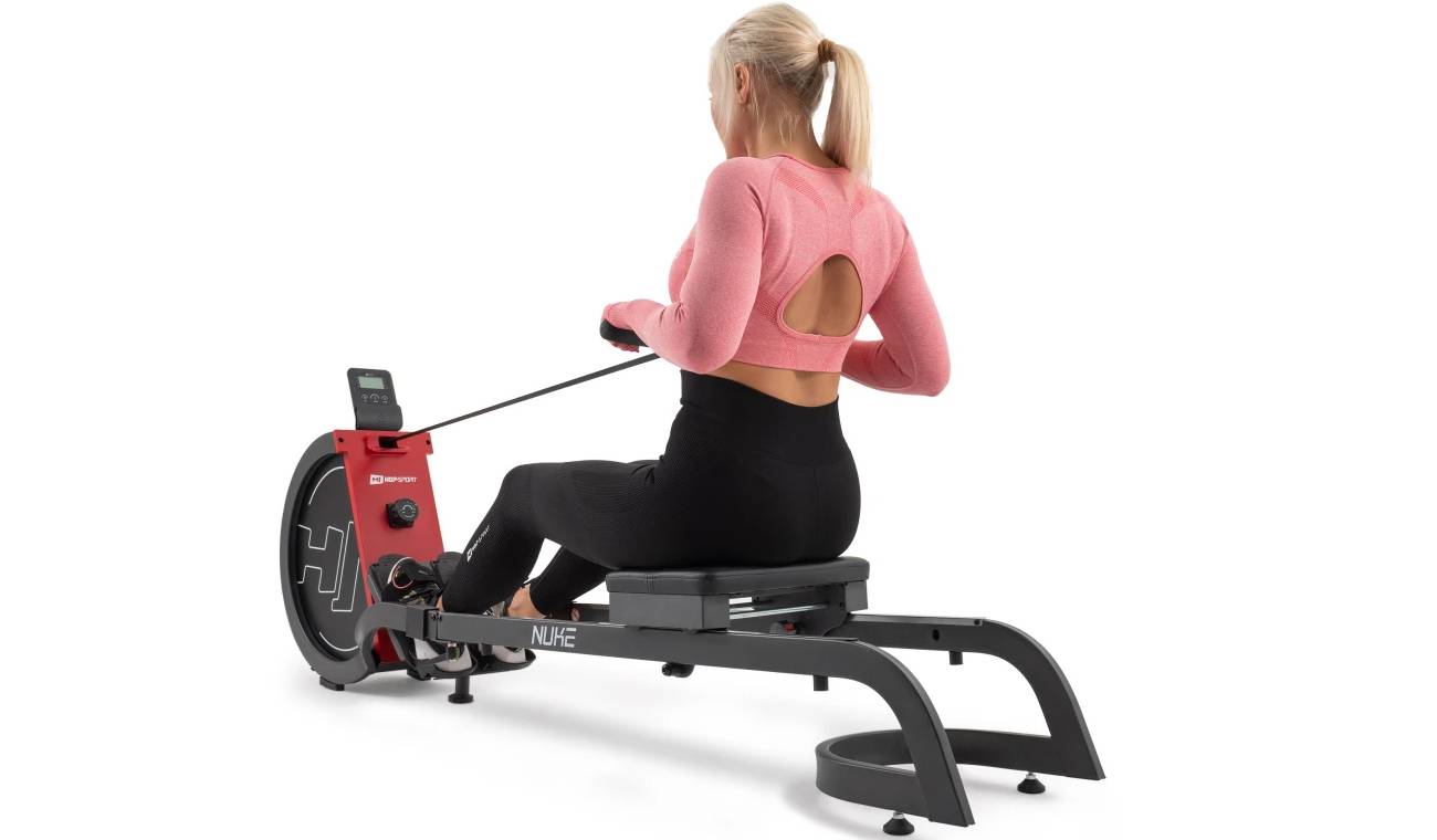Гребной тренажер Hop-Sport HS-075R Nuke красный 12