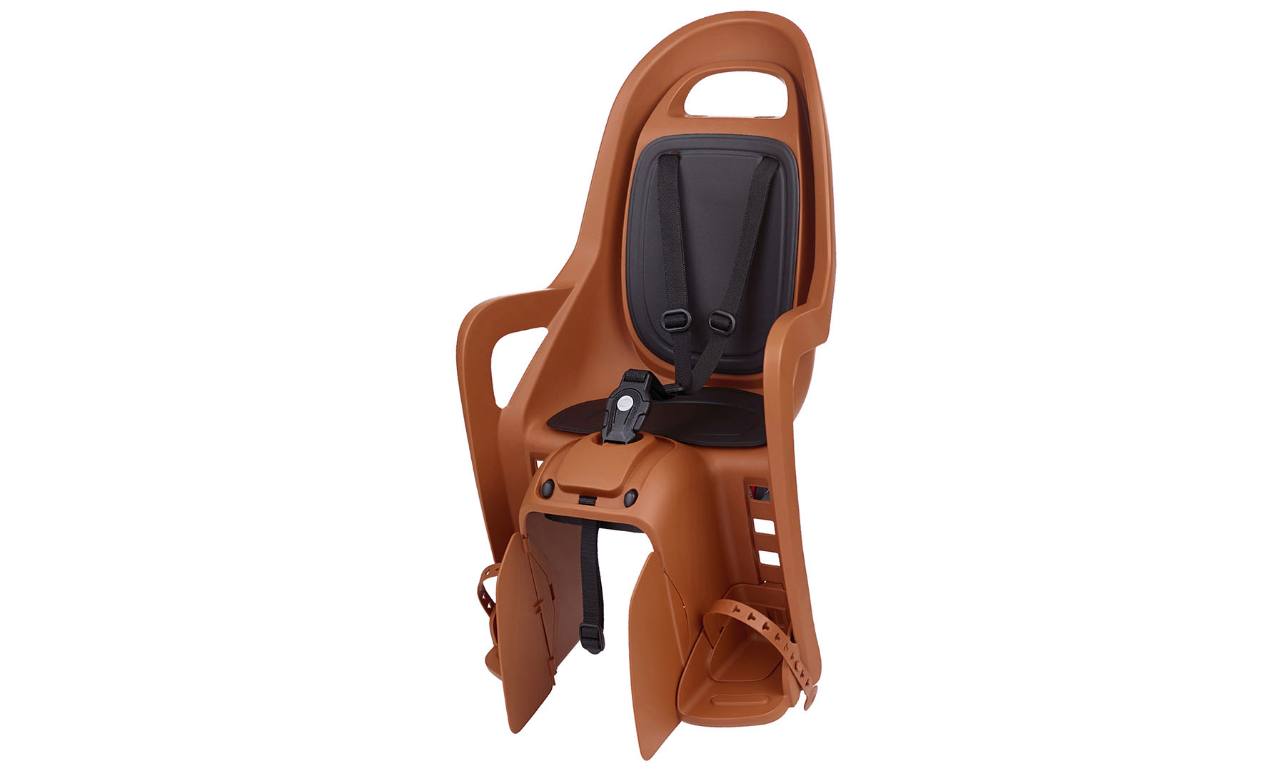 Фотография Детское кресло заднее POLISPORT Groovy Maxi CFS на багажник, 9-22 кг, коричневое 