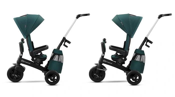 Трехколесный велосипед Kinderkraft Easytwist Midnight Green 5
