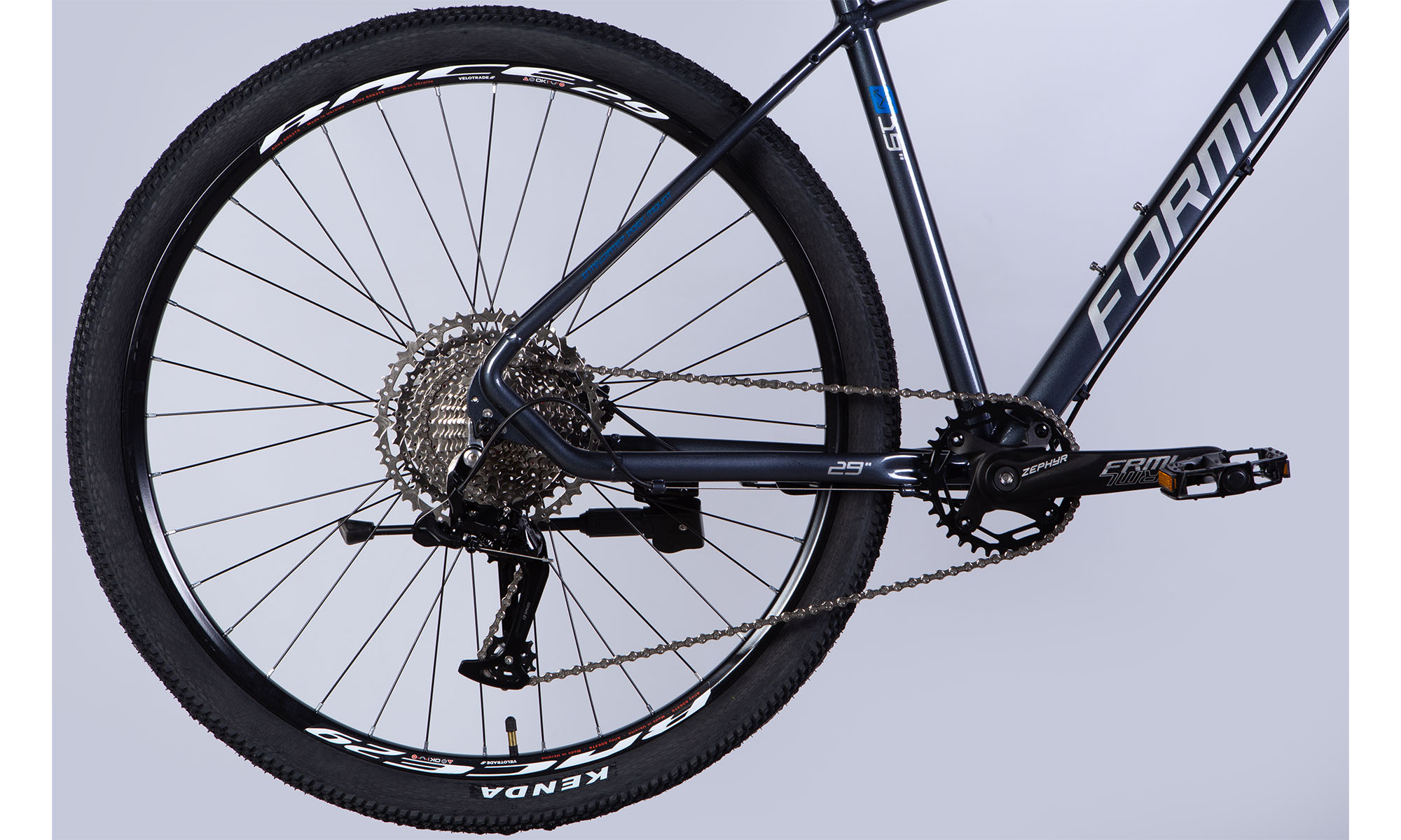 Велосипед Formula ZEPHYR PRO HDD 29", размер L, рама 19", 2025, сине-серый 6