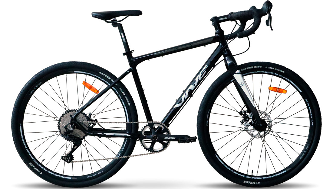Фотография Велосипед VNC PrimeRacer A10 2023 размер L рама 53 см 2023 Черно-белый