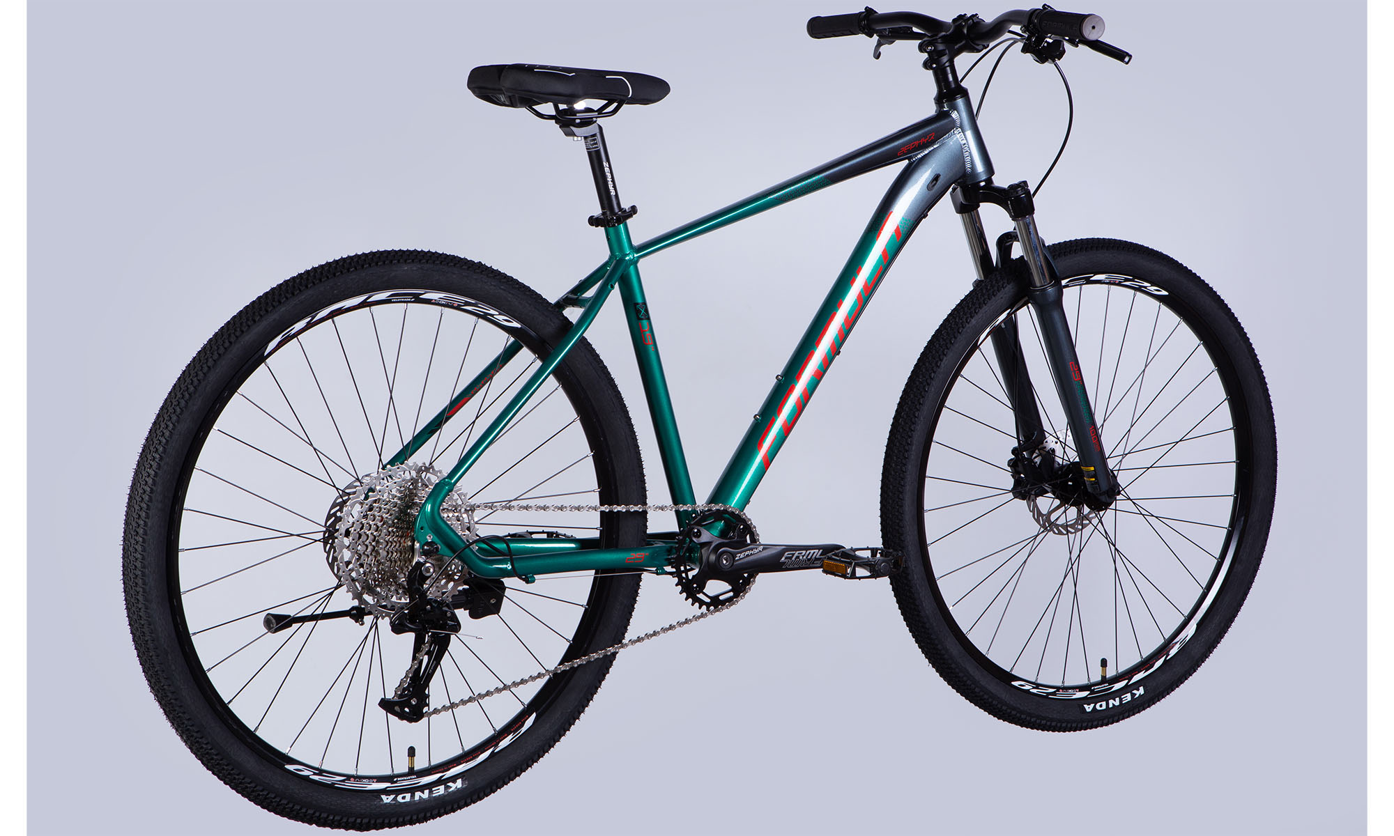 Formula ZEPHYR PRO HDD 29 Велосипед, розмір XL, рамка 21, 2025, темне срібло з зеленим 6