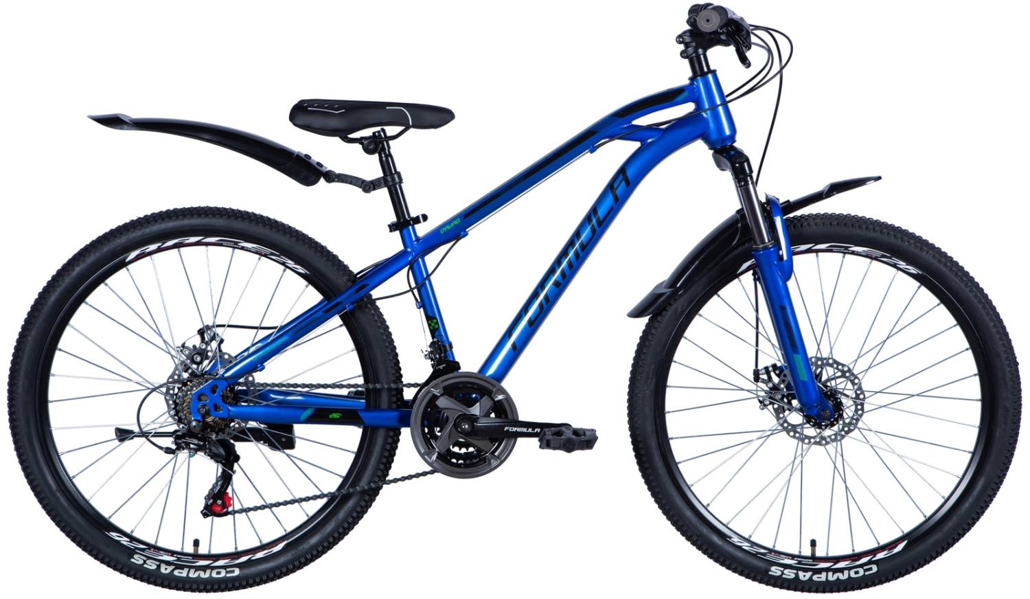 Фотографія Велосипед Formula DAKAR AM DD 26" розмір XS рама 14 2024 Синій