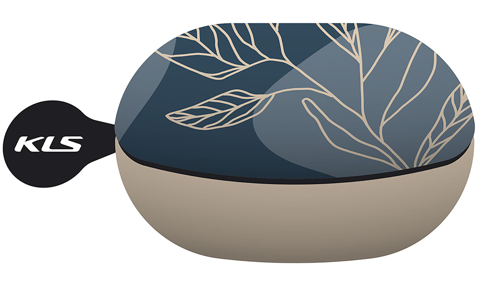 Звонок на руль KLS Bell 80, диаметр крепления 22 - 25 мм, с растением синий Звонок на руль KLS Bell 80, диаметр крепления 22 - 25 мм, с растением синий