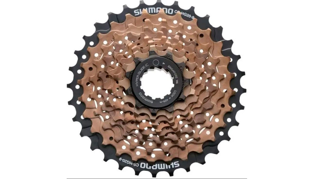 Касета Shimano CS-HG200 Acera 9шв, 11-32Т, коричневий 