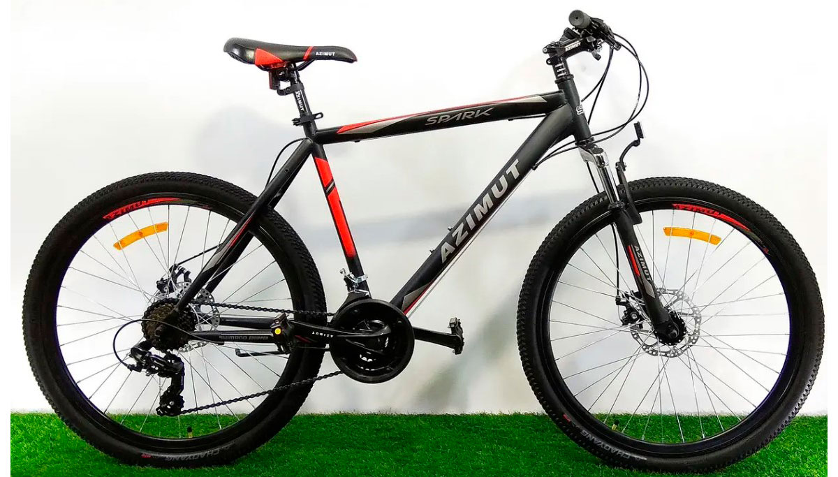 Фотография Велосипед Azimut Spark GD 26" размер L размер 20 Черно-красный