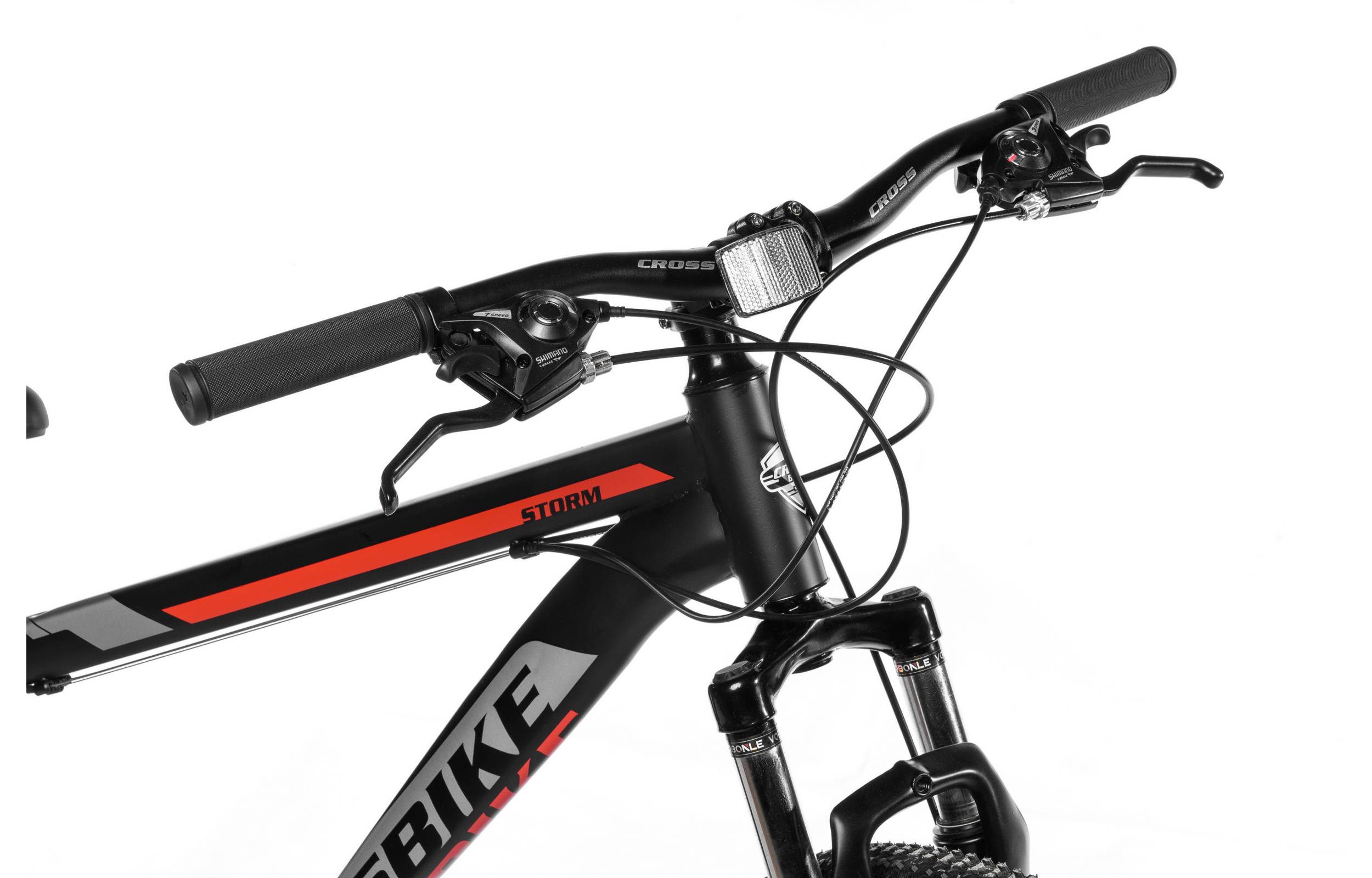 Фотография Велосипед CrossBike Storm 27,5" размер L рама 19 2022 Чёрный-Красный 4