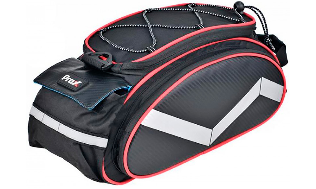 Фотографія Велосумінка на багажник ProX Dakota 078, 13 л, чорно-червоний