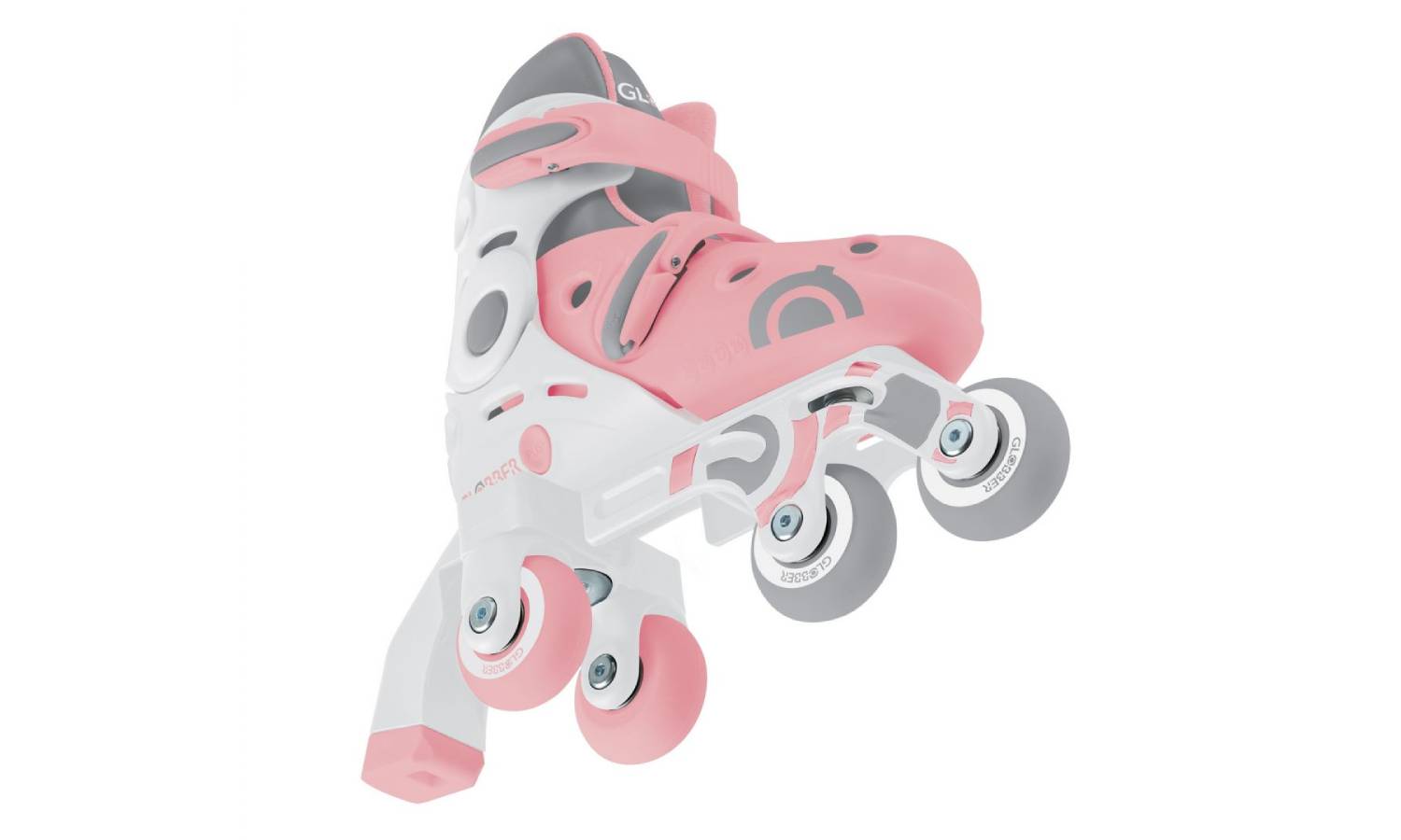 Роликовые коньки GLOBBER 2в1 пастельно-розовые размер 30-33 5