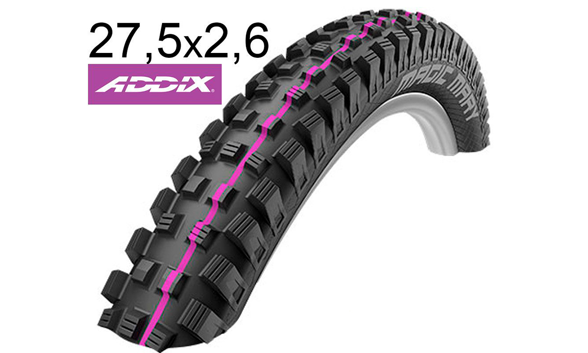 Фотография Покрышка Schwalbe 27.5x2.60-650B (65-584) MAGIC MARY Downhill B/B-SK HS447 Addix U-Soft black