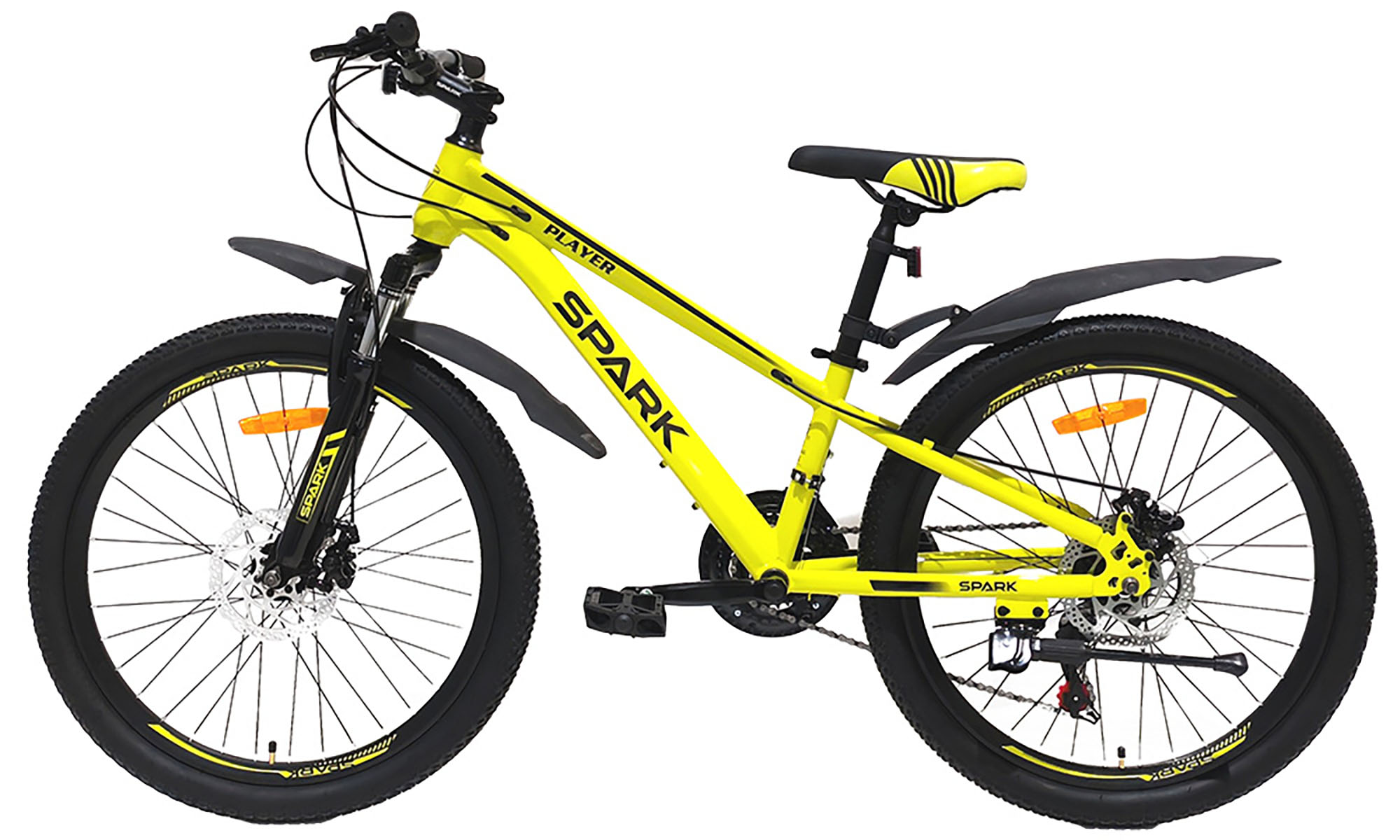 Велосипед SPARK PLAYER 24", размер XXS, рама 11", год 2025, желтый 2 Велосипед SPARK PLAYER 24", размер XXS, рама 11", год 2025, желтый 2