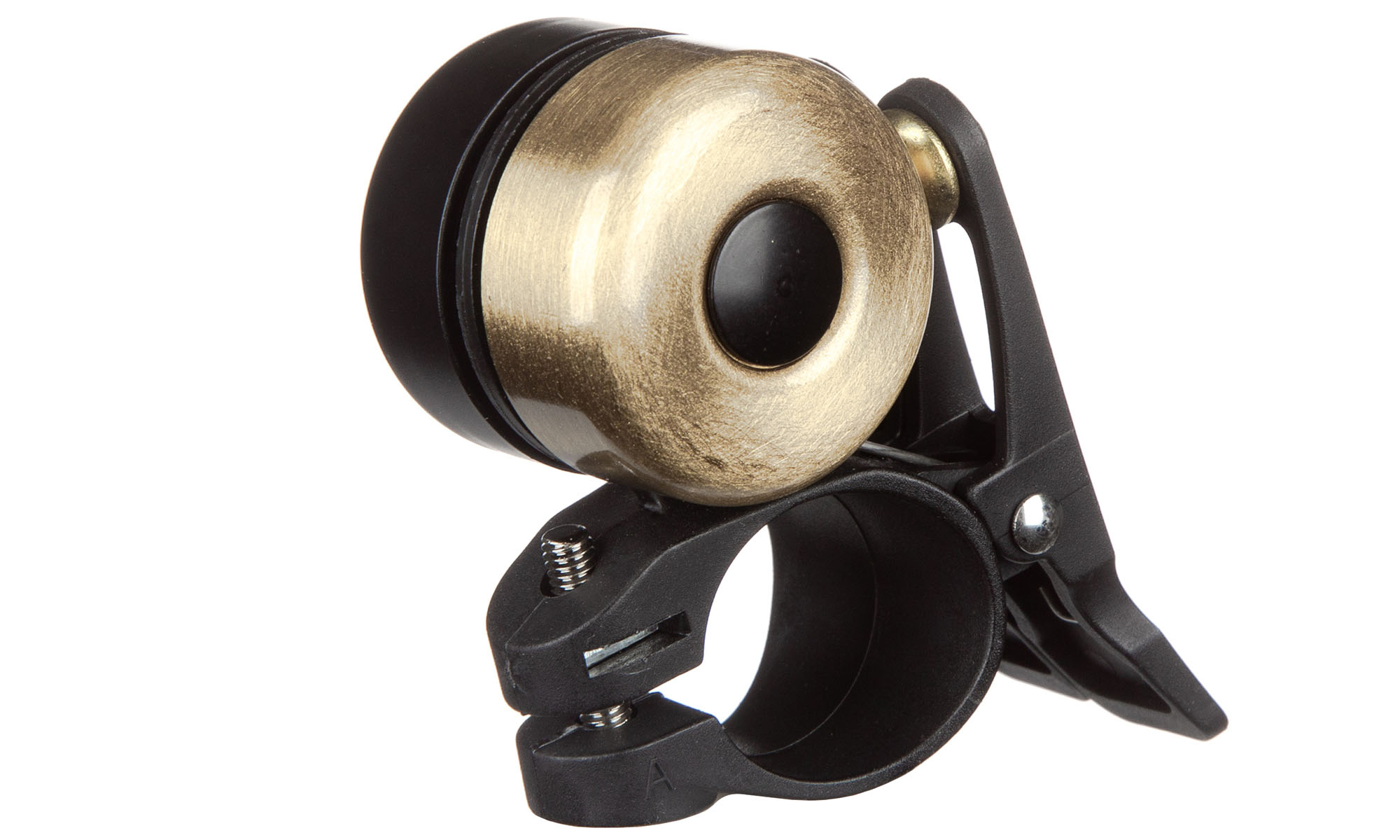 Звонок ONRIDE Double медный, Ø руля 22мм, черный/ золотой 3 Звонок ONRIDE Double медный, Ø руля 22мм, черный/ золотой 3